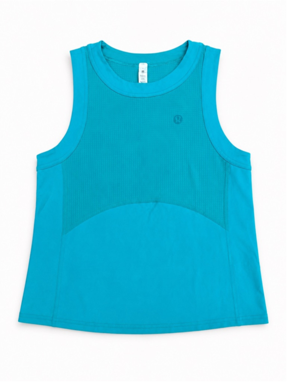 Lululemon Women’s Size 6 Teal Athletic Training Tank Top Sleeveless Mesh Perform